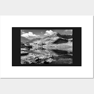 Buttermere, monochrome Posters and Art